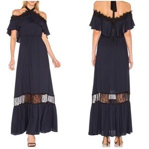 Alice + Olivia Navy Maxi Dress